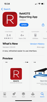 Downloading ReMOTE App screenshot